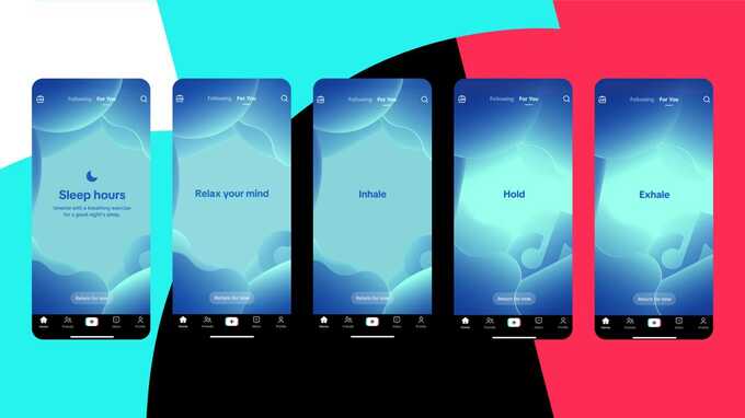 TikTok будет напоминать подросткам о необходимости спать после 22:00